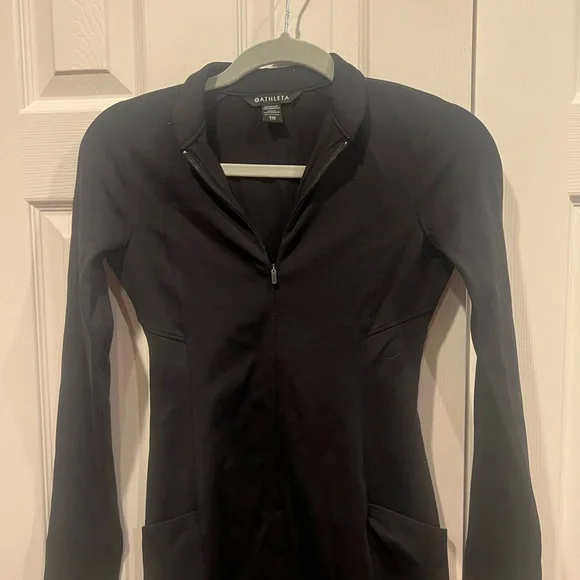 Athleta Black Long Sleeve Dress - Picture 3 of 12